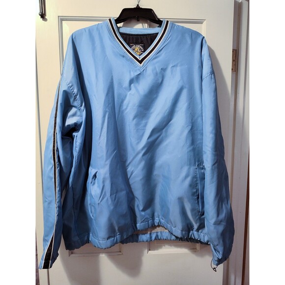 Vintage Steve & Barrys Mens Light Blue Jacket Size XL 100% Nylon Shell Y2K - Picture 14 of 14